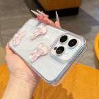 Bow Knot Epoxy Transparent iPhone Case - Viexta