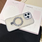 Epoxy Gradient Glitter With Rotating Bracket iPhone Cases