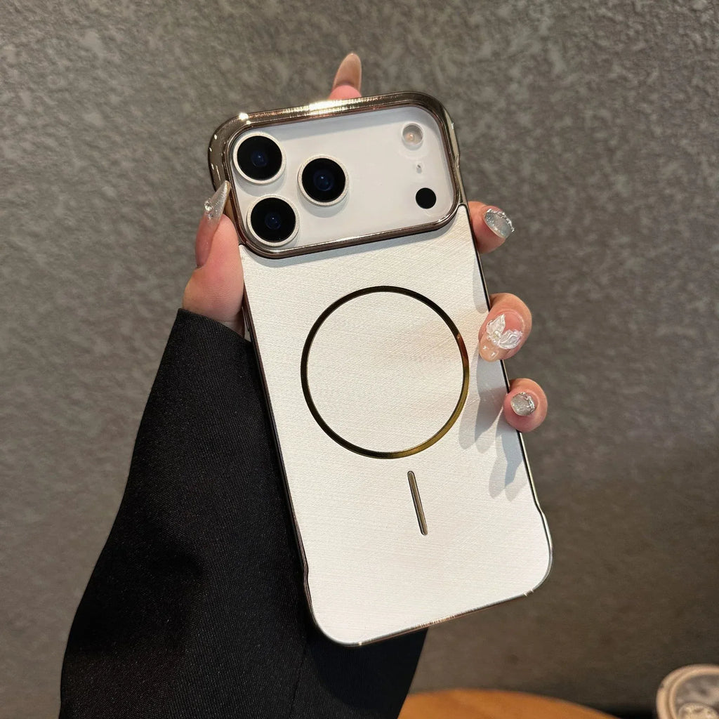 New Electroplating Frameless Magnetic iPhone Case - Viexta