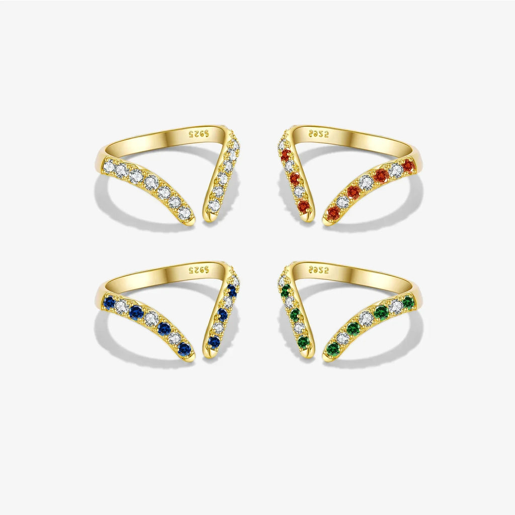 S925 Sterling Silver Open Adjustable Ring - Viexta