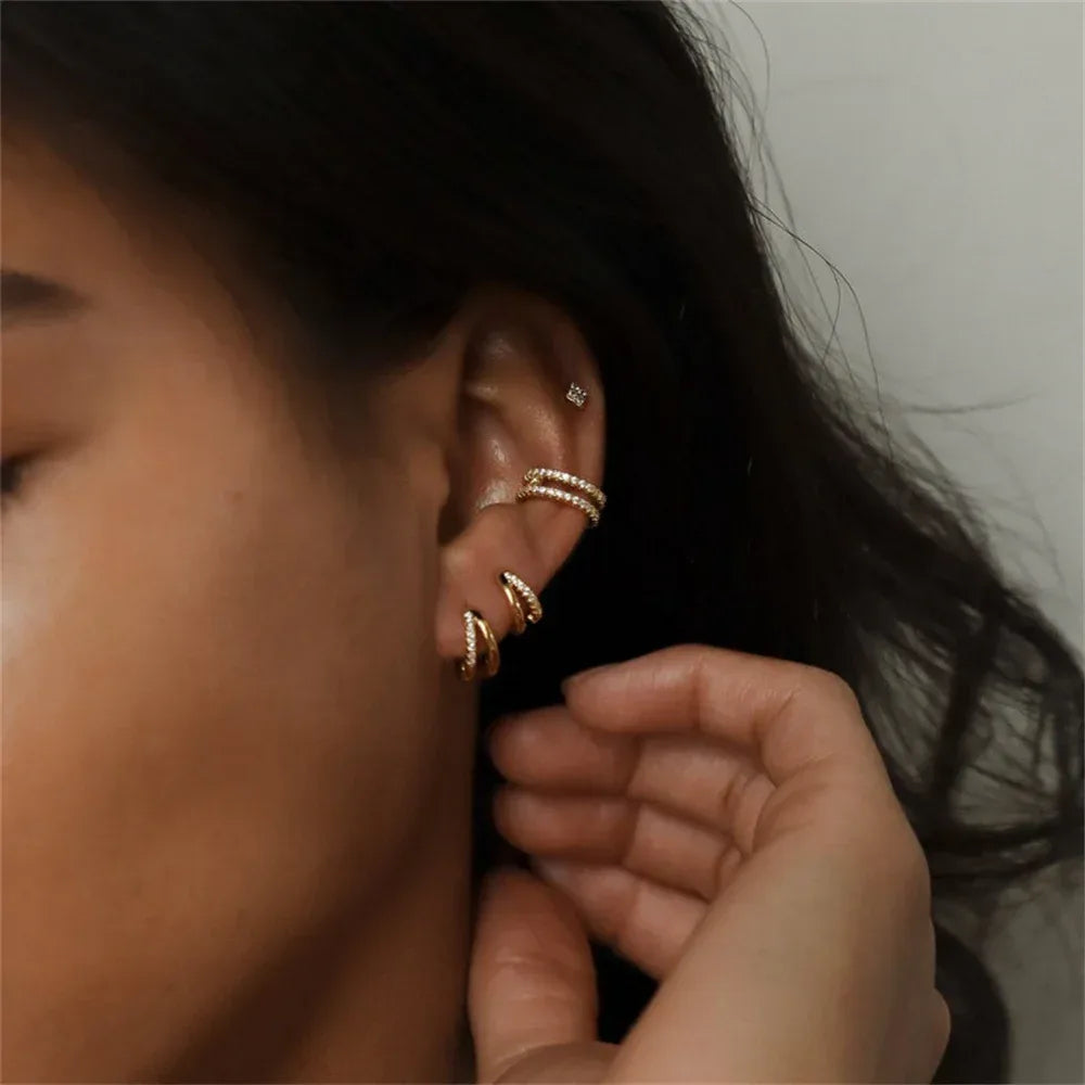 Stainless Steel Court Queens Earrings - Viexta