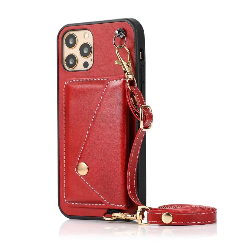 Leather Crossbody IPhone Case - Viexta