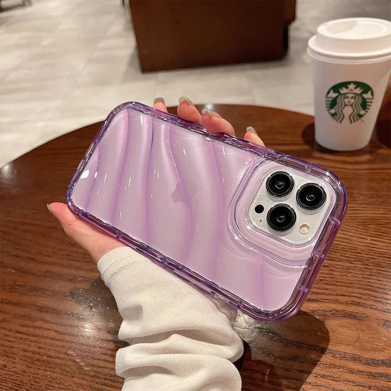Water Ripple Transparent Drop-resistant Protective Cover for IPhone - Viexta