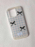 Plaid Bow iPhone Case - Viexta