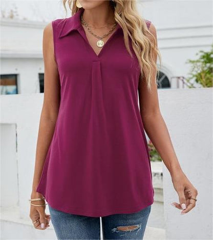 Women's Solid Color Casual Vest