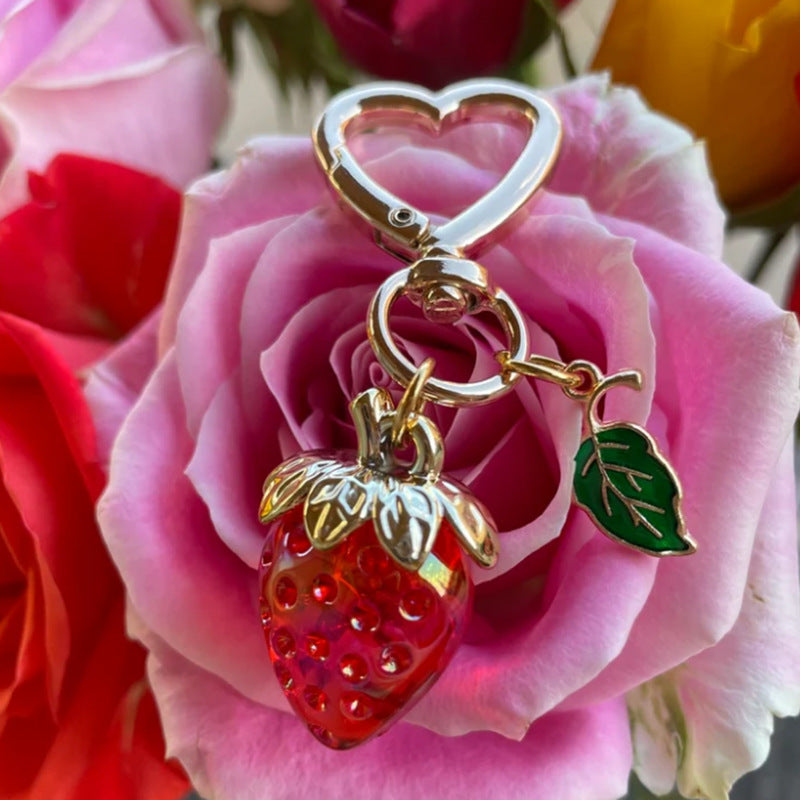 Cute Strawberry Keychain Pendant