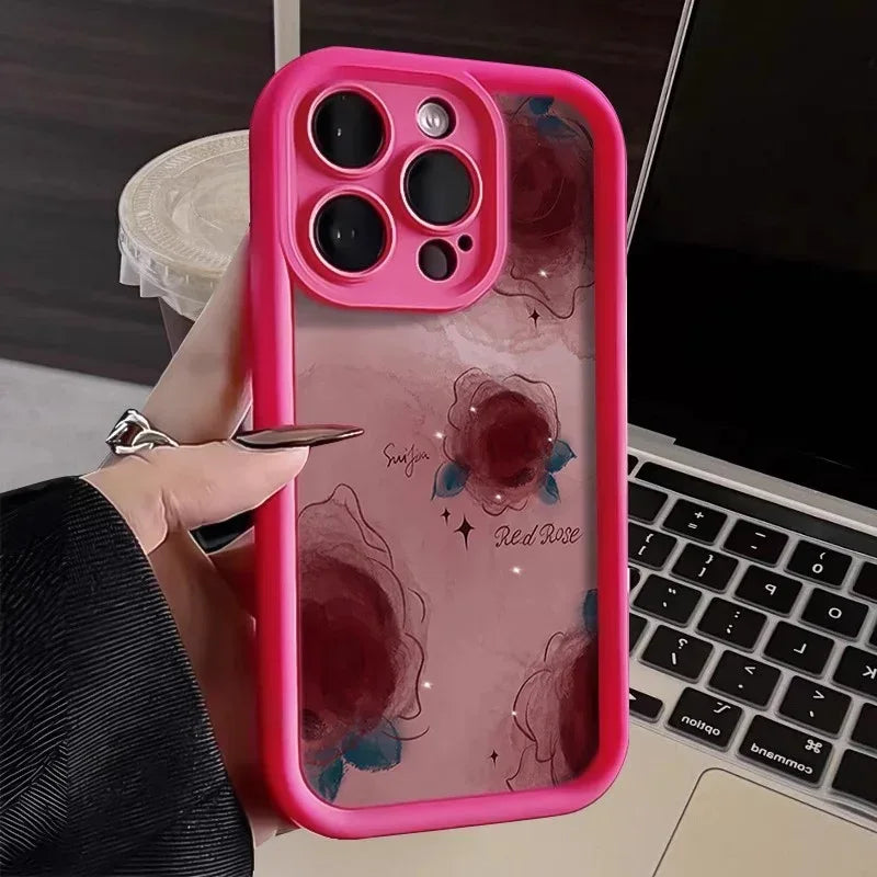 Blooming Rose Silicone iPhone Case - Viexta