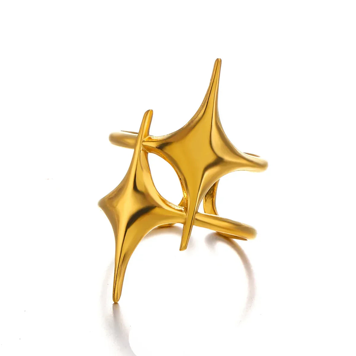 All-matching Star 18K Gold Plated Ring - Viexta