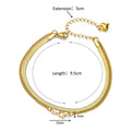 Figaro Blade 18K Stainless Steel Anklet - Viexta
