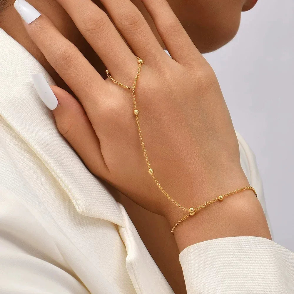 Special Vintage Chain Finger Bracelet - Viexta