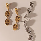 Stainless Steel Irregular Pendants Earrings