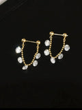 925-silver-needle-shiny-diamond-tassel-earrings - Viexta