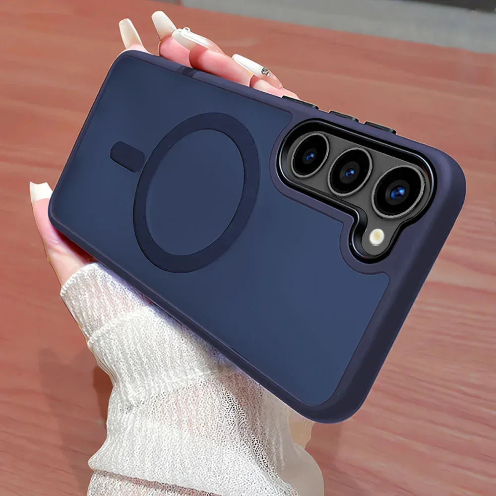 magnetic-absorbing-matte-samsung-phone-case - Viexta