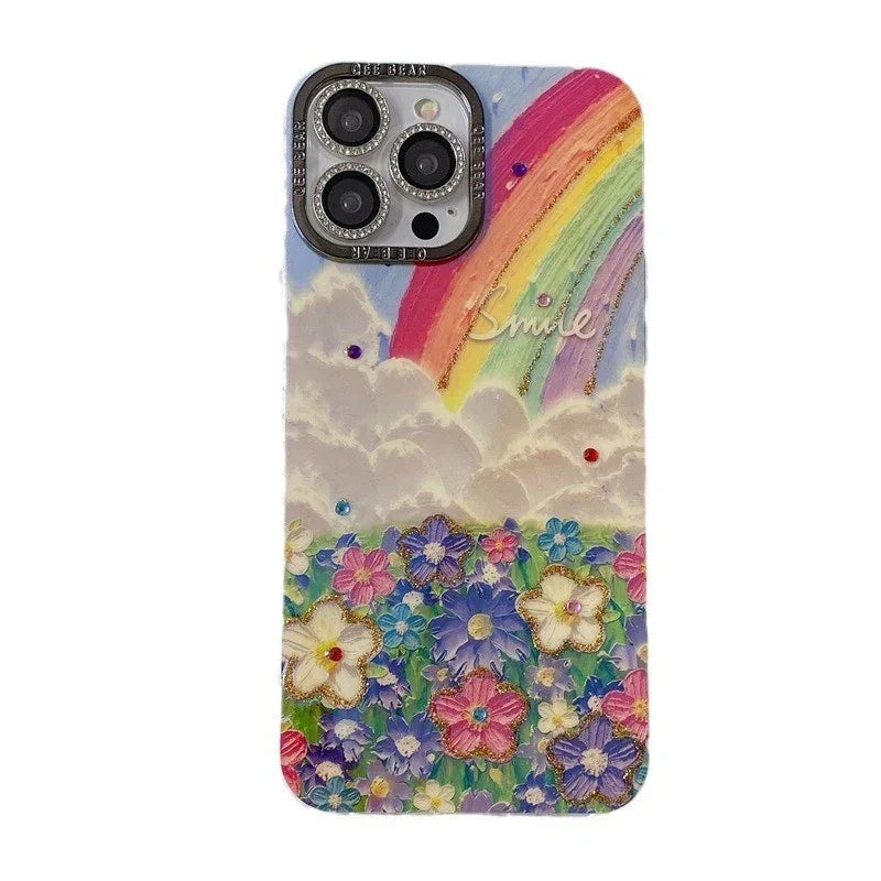 rhinestone-lens-protector-drop-resistant-iphone-case - Viexta
