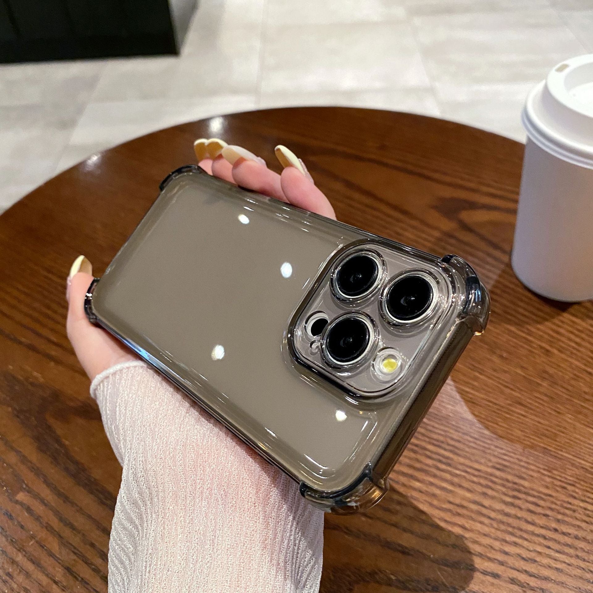 Transparent iPhone Four-corner Drop-resistant case