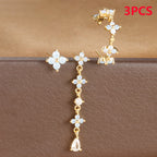 18k Blue Zircon Stud Earrings