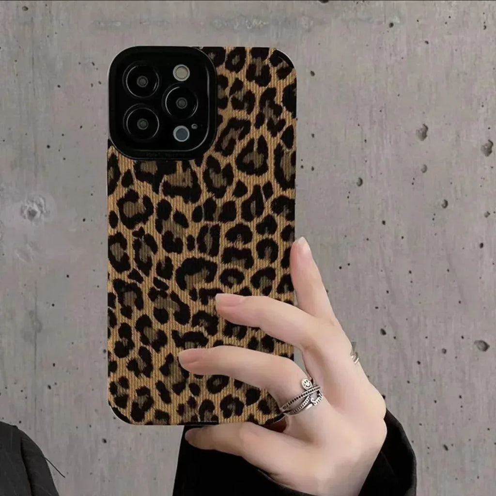 Brown Leopard Print Cover for IPhone - Viexta