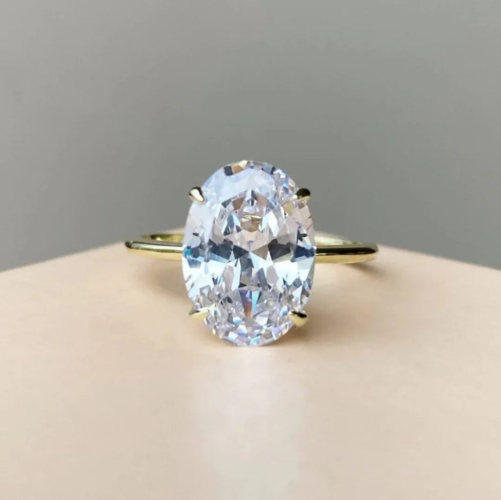 Wedding Luxury Oval Zircon Ring - Viexta