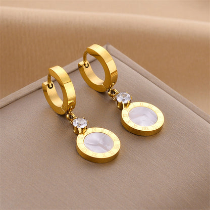 18k Trendy Hoops