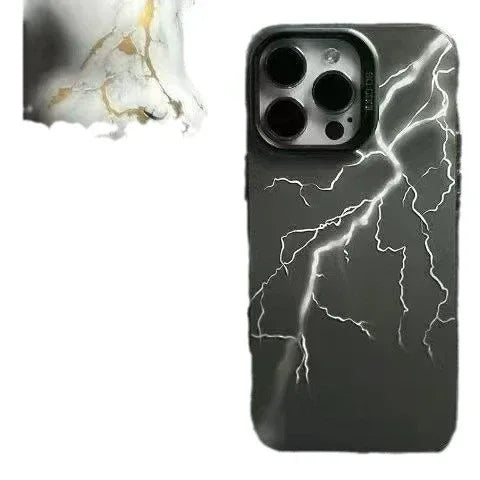Silver Lightning iPhone Case - Viexta