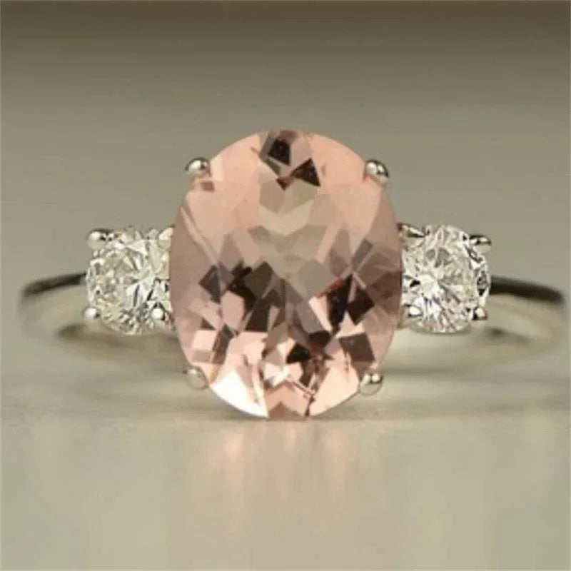Fashion Oversized Aquamarine Ring - Viexta