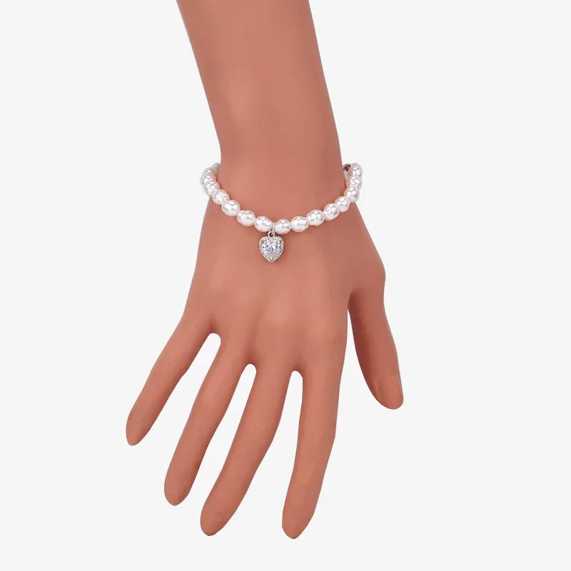 Irregular Shaped Baroque Pearl Bracelet Necklace - Viexta
