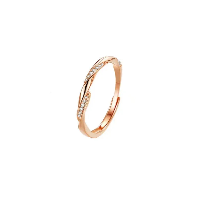 Mobius S925 Sterling Silver Couple Ring - Viexta