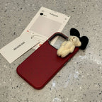 Love Three-dimensional Teddy Bear iPhone Case - Viexta