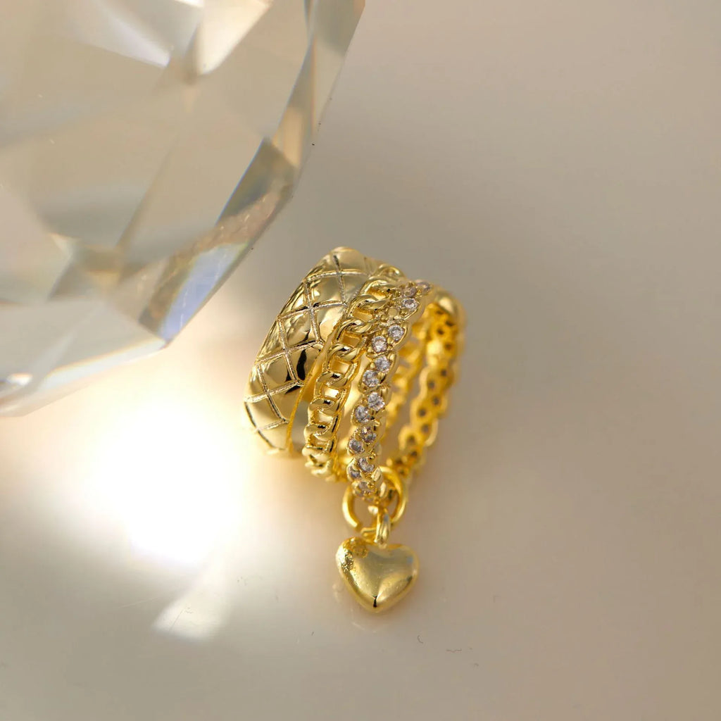 Hearts Retro Ear Clip - Viexta