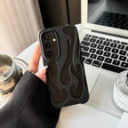 Hollow Flame Pattern Samsung Heat Dissipation Protective Cover - Viexta