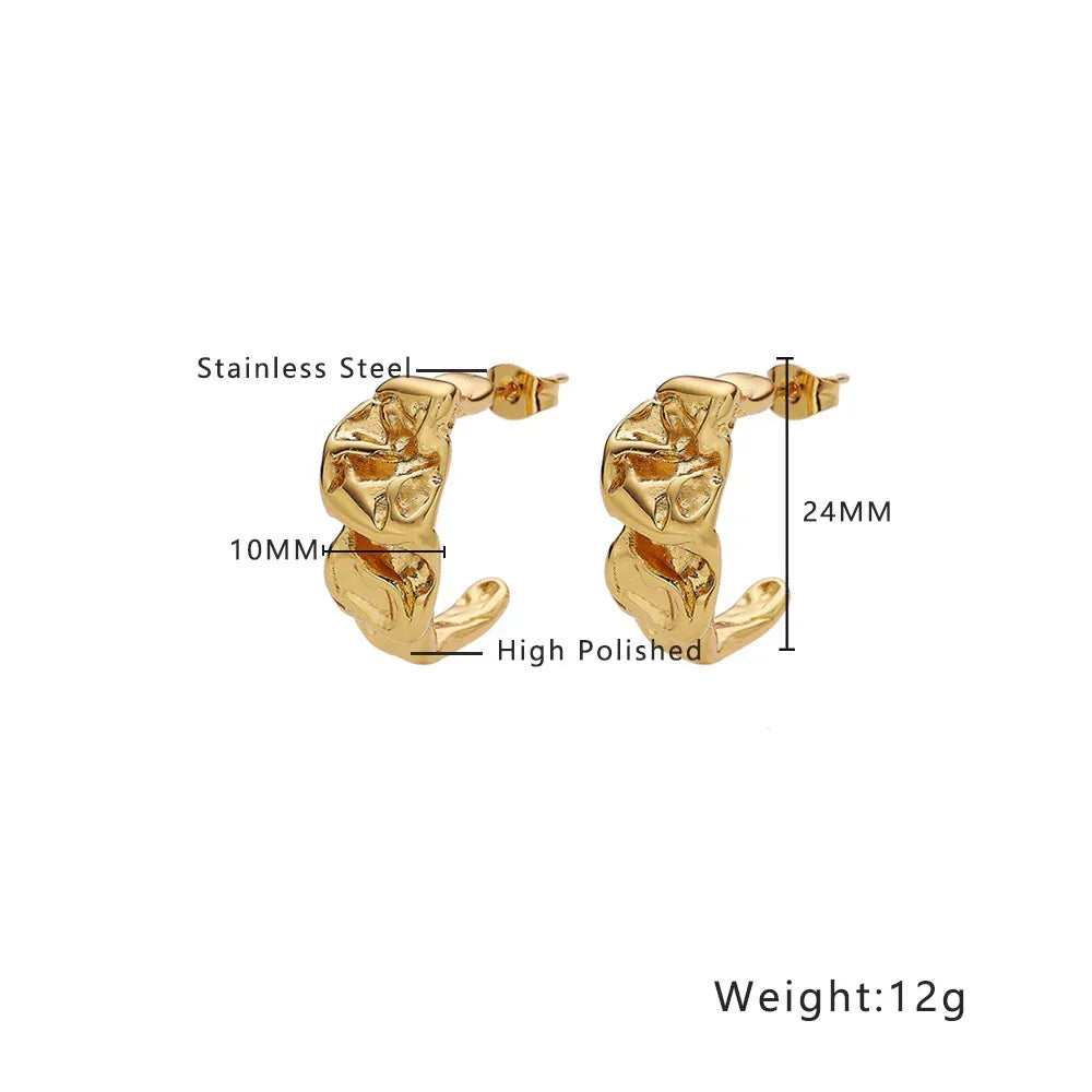 18K Emerald Zircon Stud Earrings - Viexta