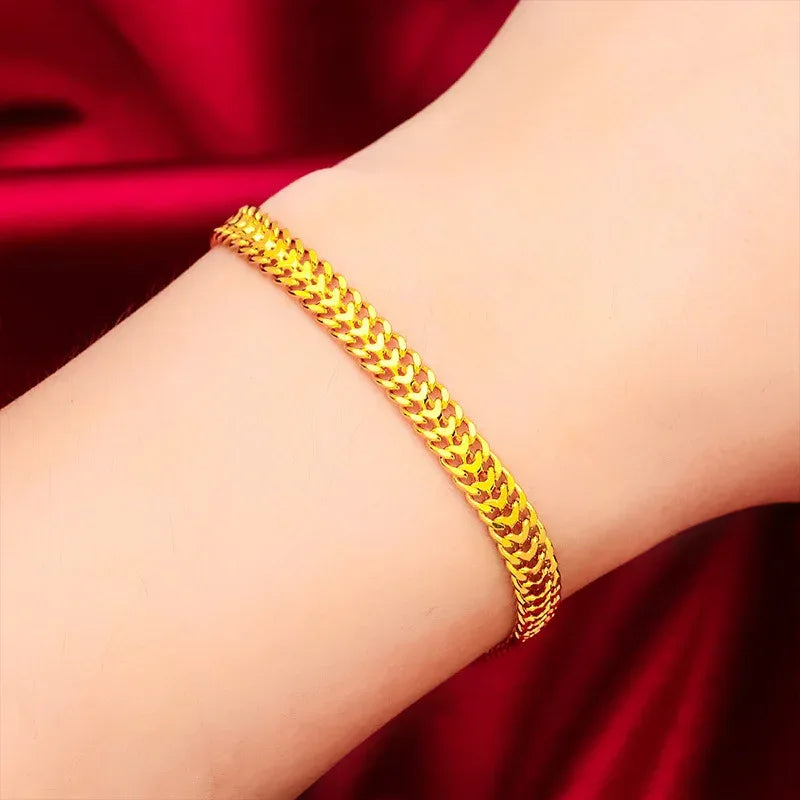 Brass Gold-plated Women's Bracelet - Viexta