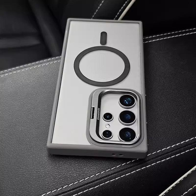 Magnetic Lens Metal Bracket Samsung Phone Case - Viexta