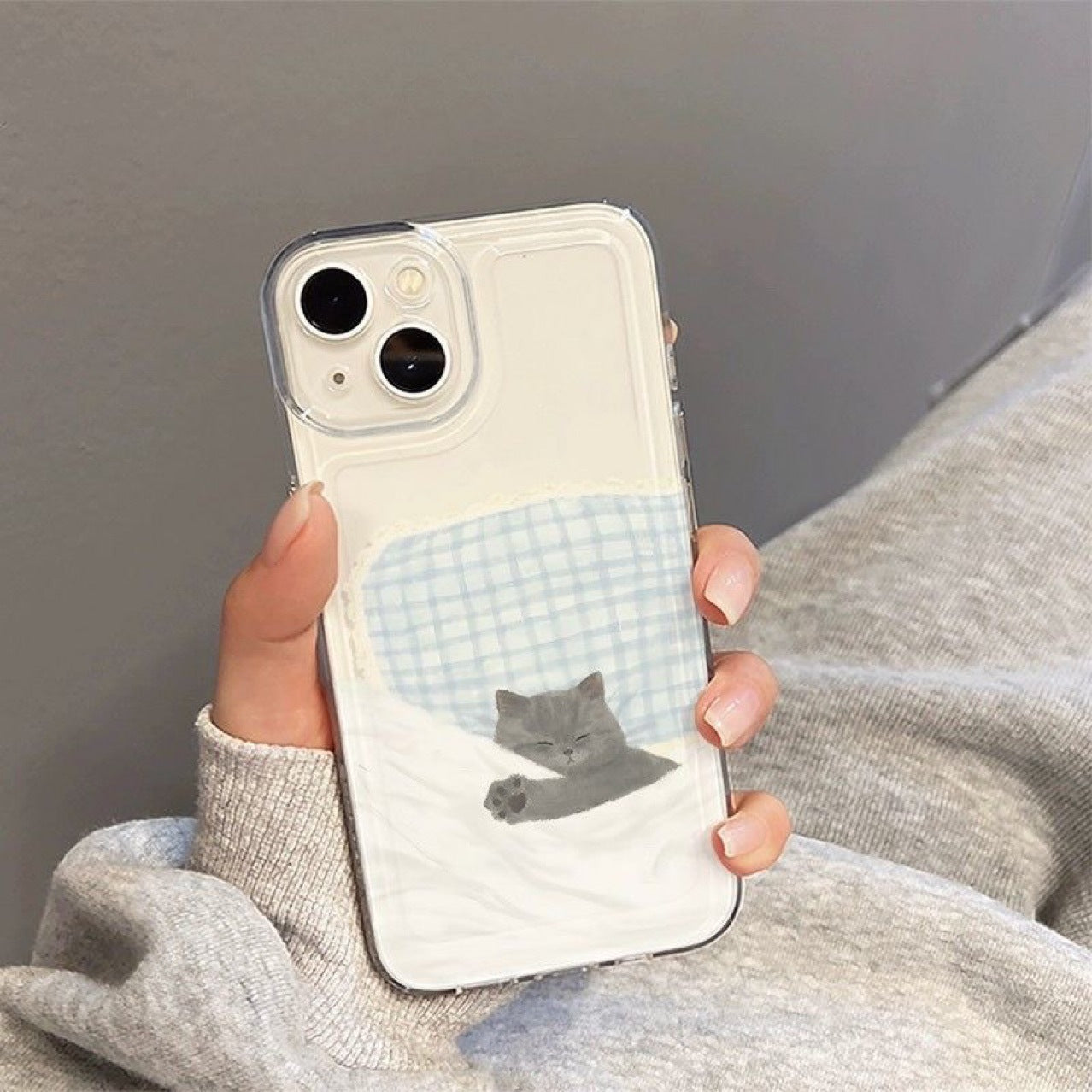 Cat Puppy Pattern iPhone Case