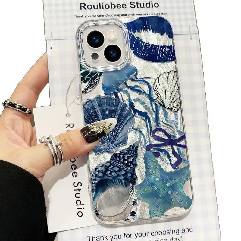 Coral Shell Drop-resistant Yarn iPhone Case - Viexta