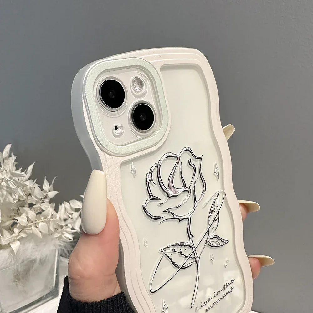 Rose Transparent iPhone Case - Viexta