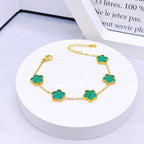Five-leaf Flower Necklace Set