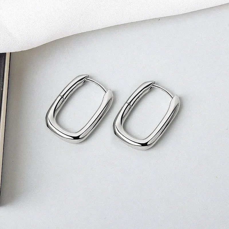 Diamond-embedded Gold-plated Versatile Earrings - Viexta