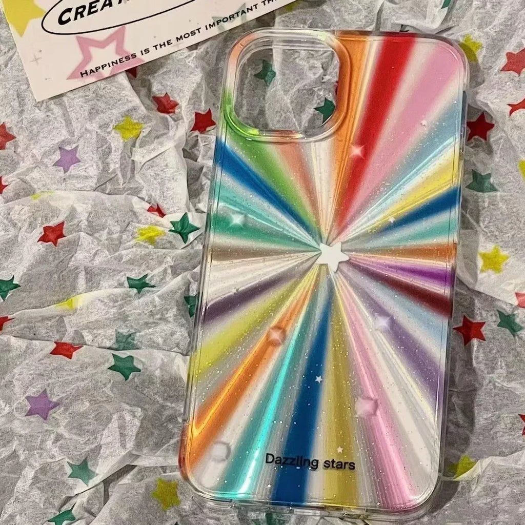 Drop-resistant Rainbow Star iPhone Case - Viexta