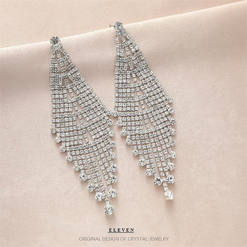 Personality Exaggerating Tassel Earrings - Viexta