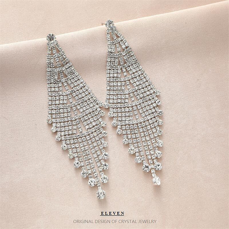 Personality Exaggerating Tassel Earrings