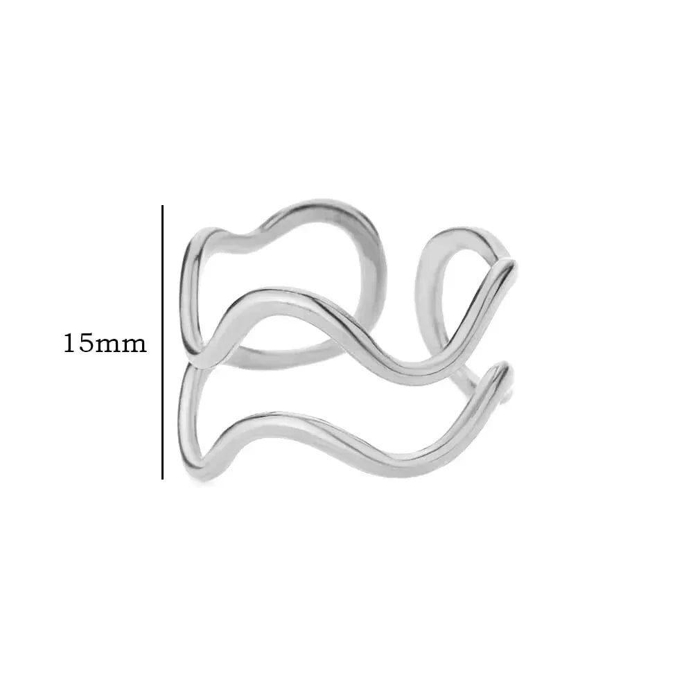 18K Gold Korean Minimalist Ring - Viexta