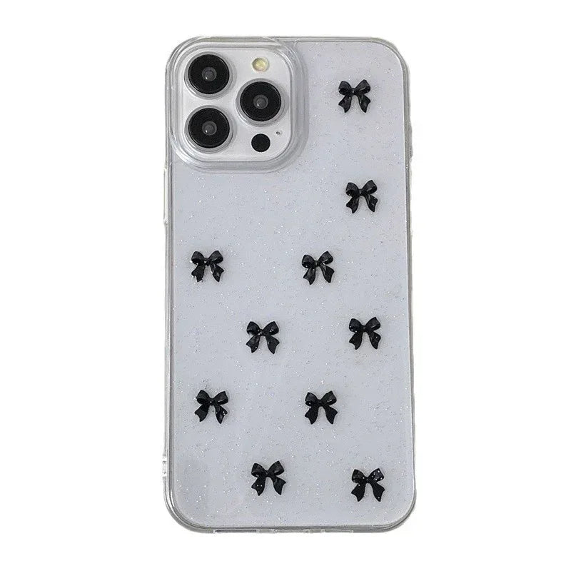 Epoxy Glitter Bow iPhone Case - Viexta