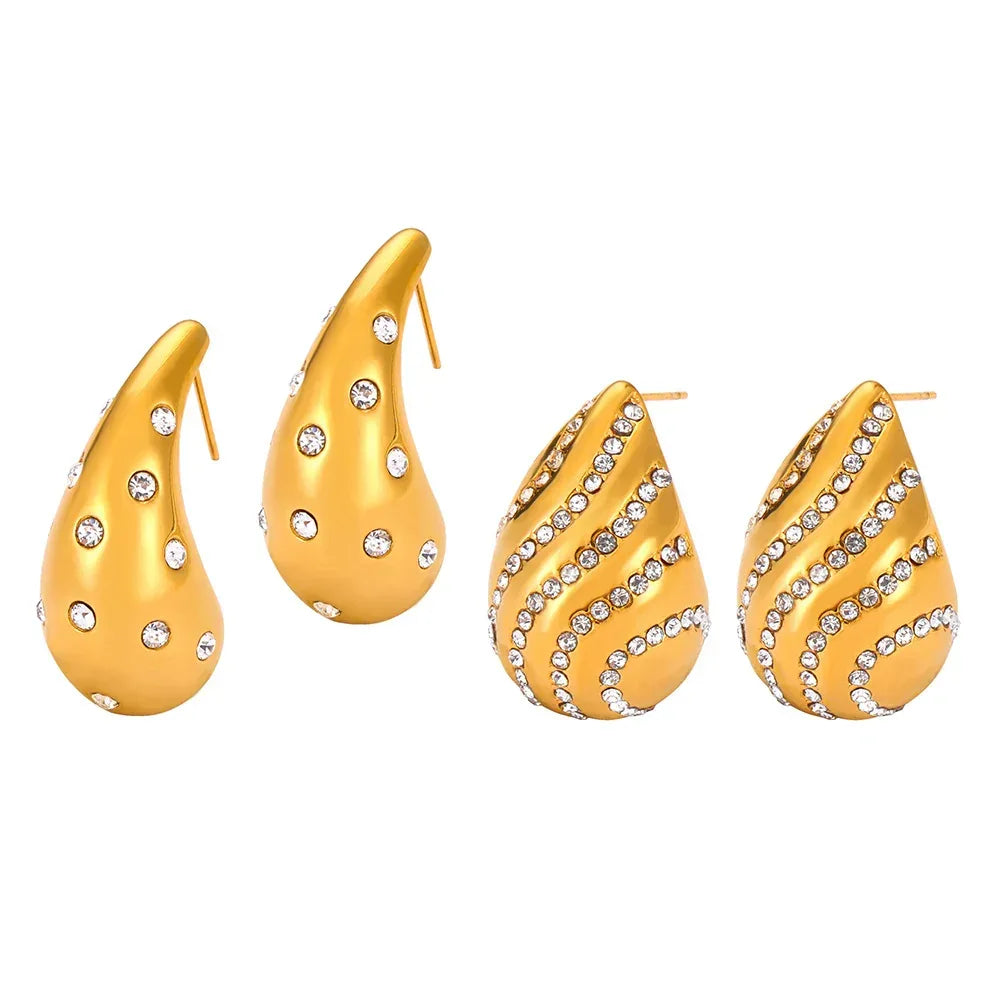 Luxury Water Drop-shaped Earrings - Viexta
