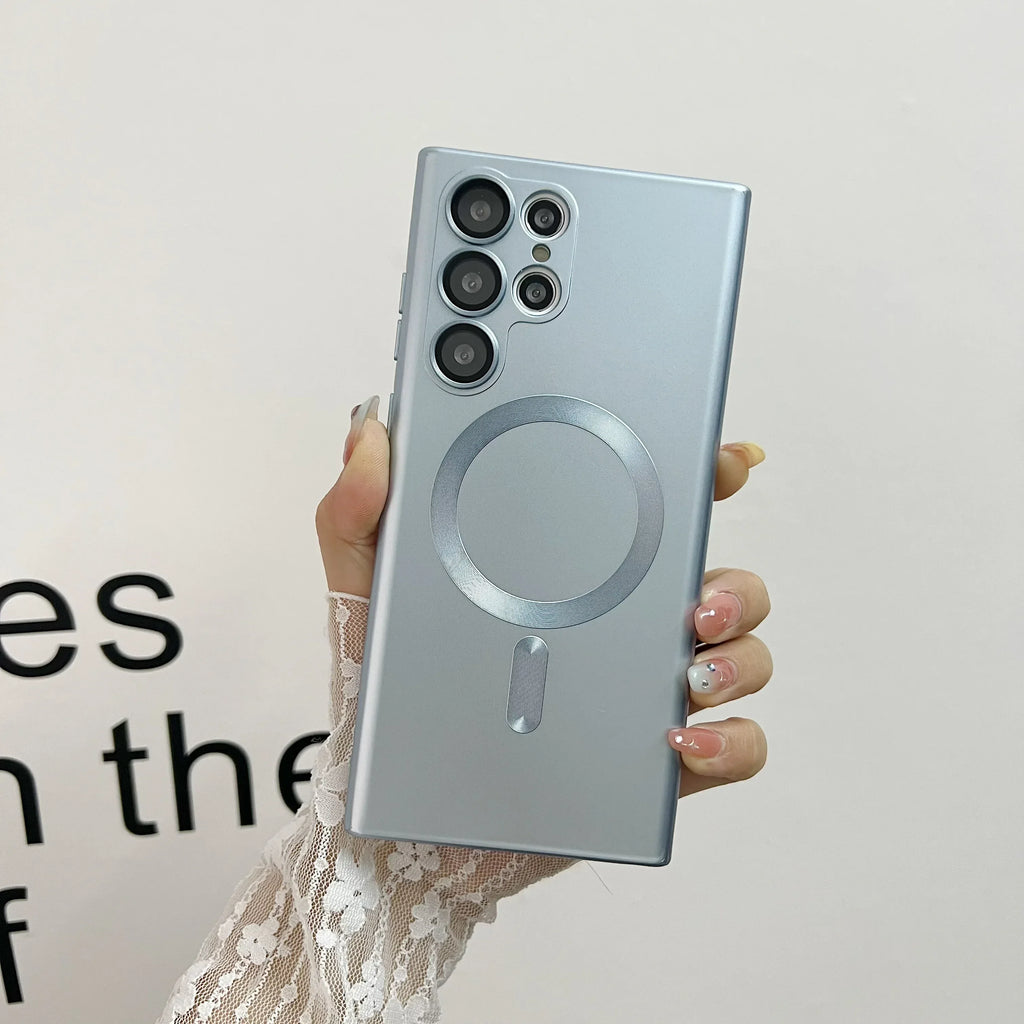 Advanced Metal Paint Magnetic Samsung Cover - Viexta