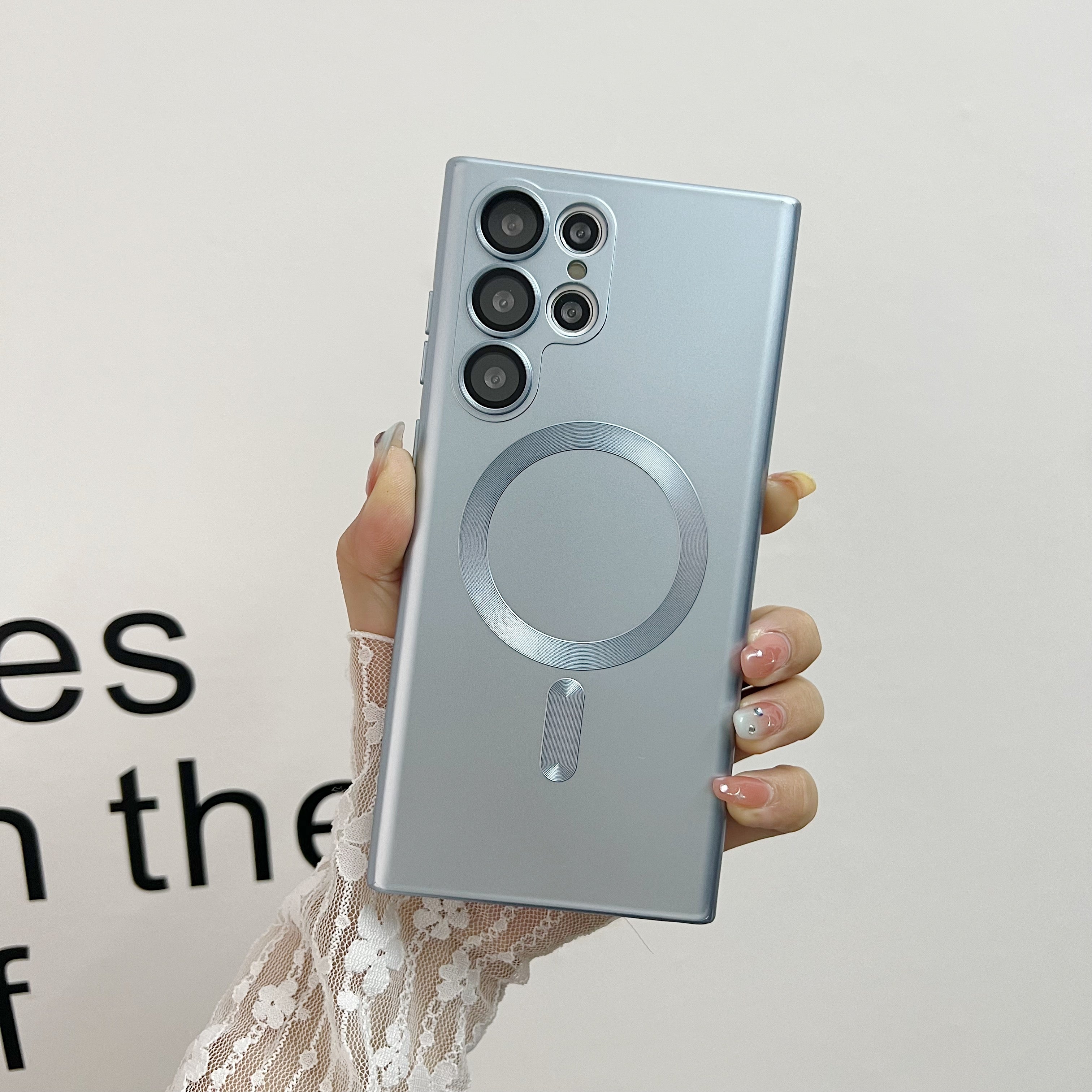 Advanced Metal Paint Magnetic Samsung Cover