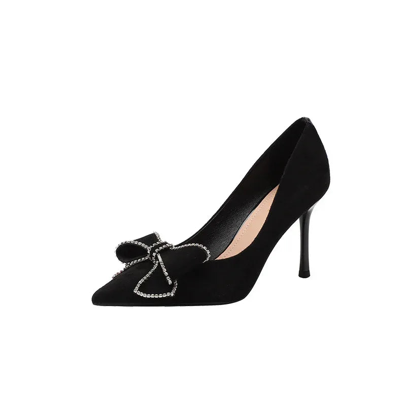 Women's Korean-style Bowknot High Heel - Viexta