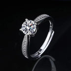 Six-claw 1 Karat Engagement Ring - Viexta