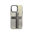 Cross English Color Silver Drop-resistant iPhone Case - Viexta