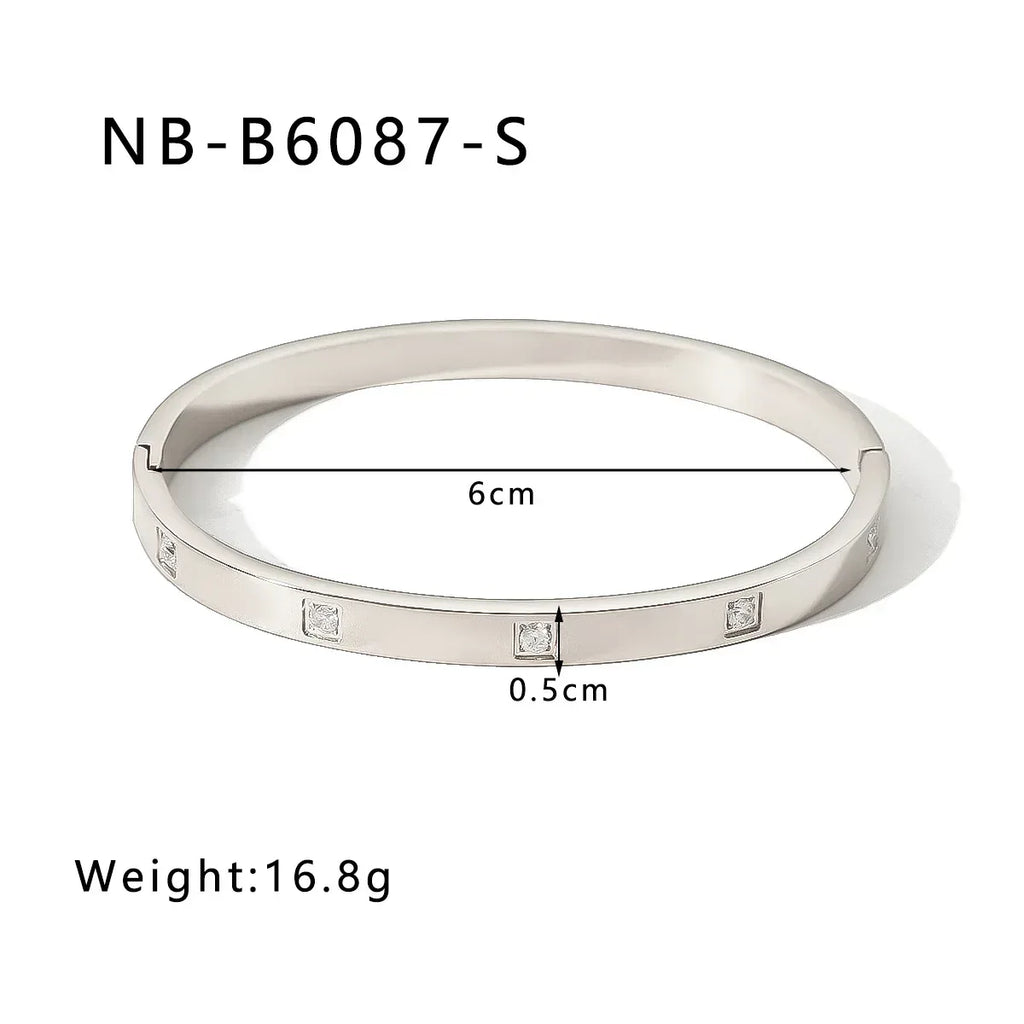 zircon-titanium-steel-electroplated-bracelet - Viexta